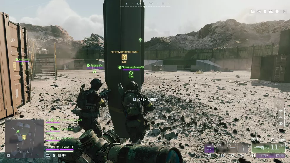 Opening a custom loadout drop in Battlefield 6: REDSEC.