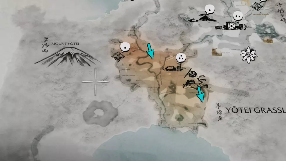Wolf Den locations in Yotei Grasslands