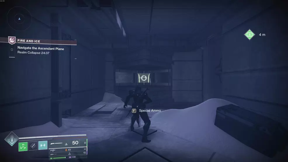 Hitting the fourth Oddity for the Echoing Blade Praxic Blade Exotic Catalyst in Fire and Ice in Destiny 2.