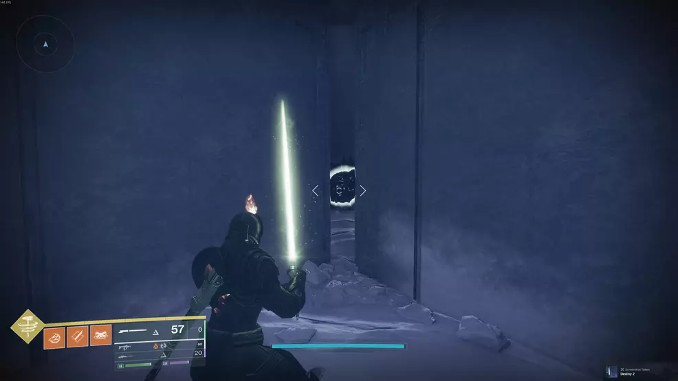 The second Oddity for the Echoing Blade Praxic Blade Exotic Catalyst in Fire and Ice in Destiny 2.