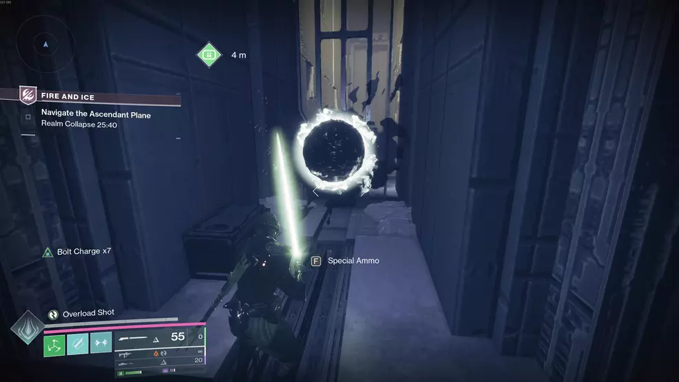 The third Oddity for the Echoing Blade Praxic Blade Exotic Catalyst in Fire and Ice in Destiny 2.