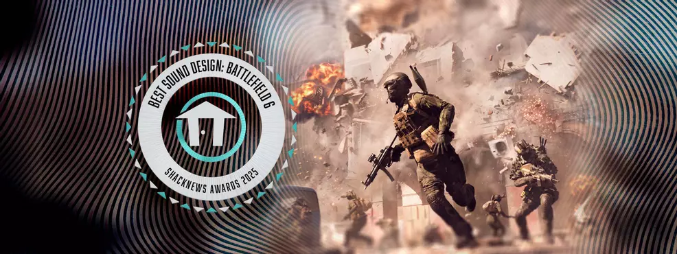 Shacknews Award for Best Sound Design goes to Battlefield 6.