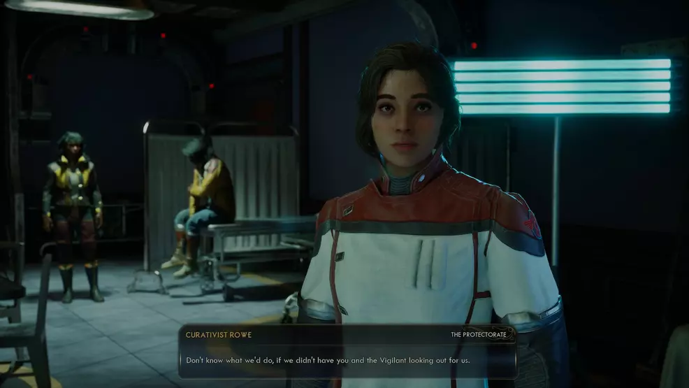 Curativist Rowe in The Outers Worlds 2