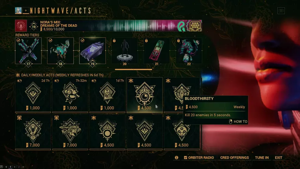 How to kill 20 enemies in 5 seconds - Bloodthirsty Challenge - Warframe