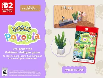 All Pokemon Pokopia pre-order bonuses