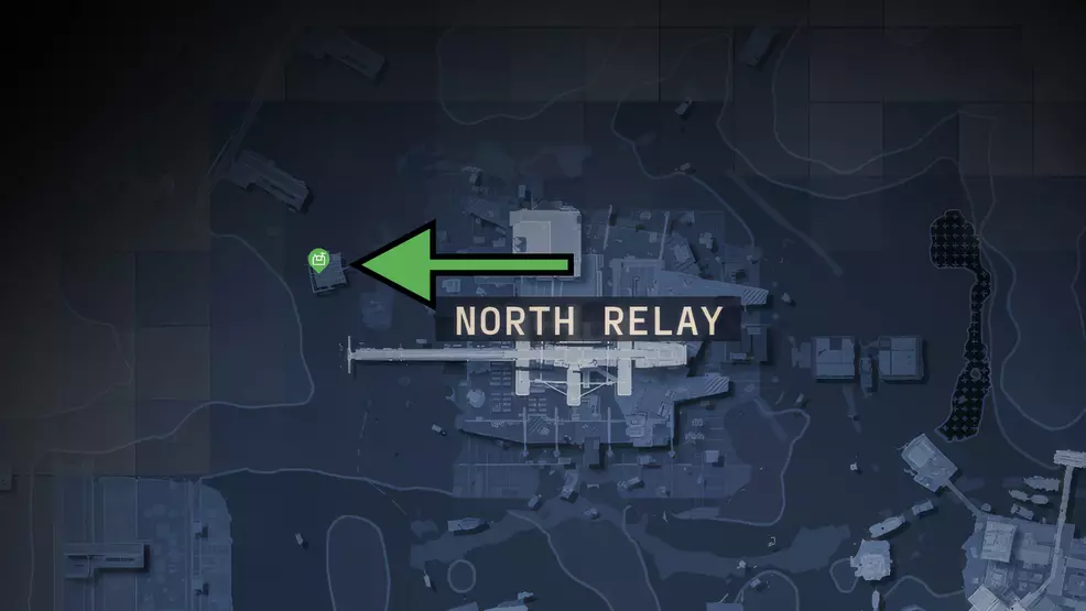 The map location of the North Relay DCON on Perimeter in Marathon.