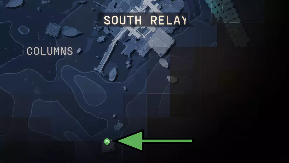 The map location of the South Relay DCON on Perimeter in Marathon.