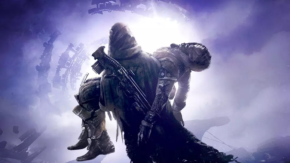 Destiny 2: Forsaken showing a Guardian carrying Cayde-6