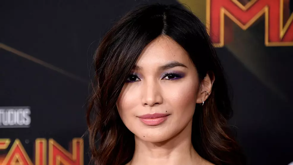 Gemma Chan on a red carpet.