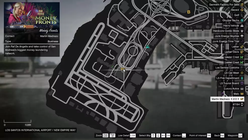 An icon for meeting with Madrazo in GTA Online.