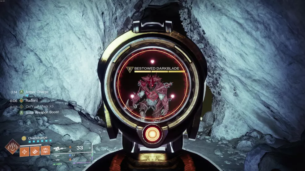The Bestowed Darkblade boss enemy in Destiny 2.