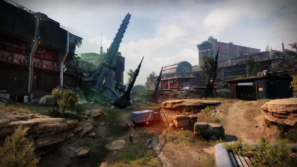 The starting zone of the Grasp of Avarice Dungeon in Destiny 2.