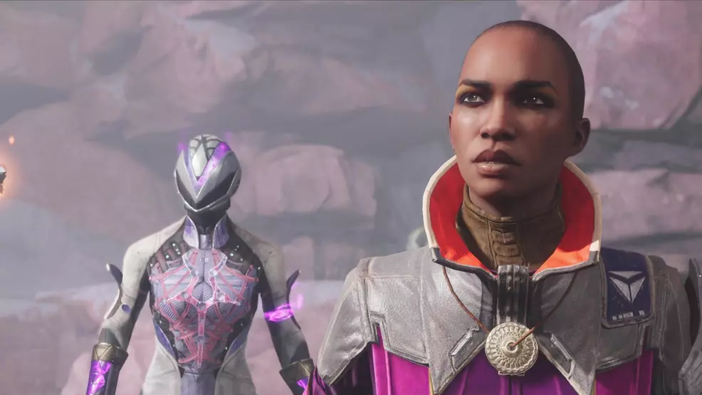 Ikora and the Guardian on Kepler in Destiny 2.