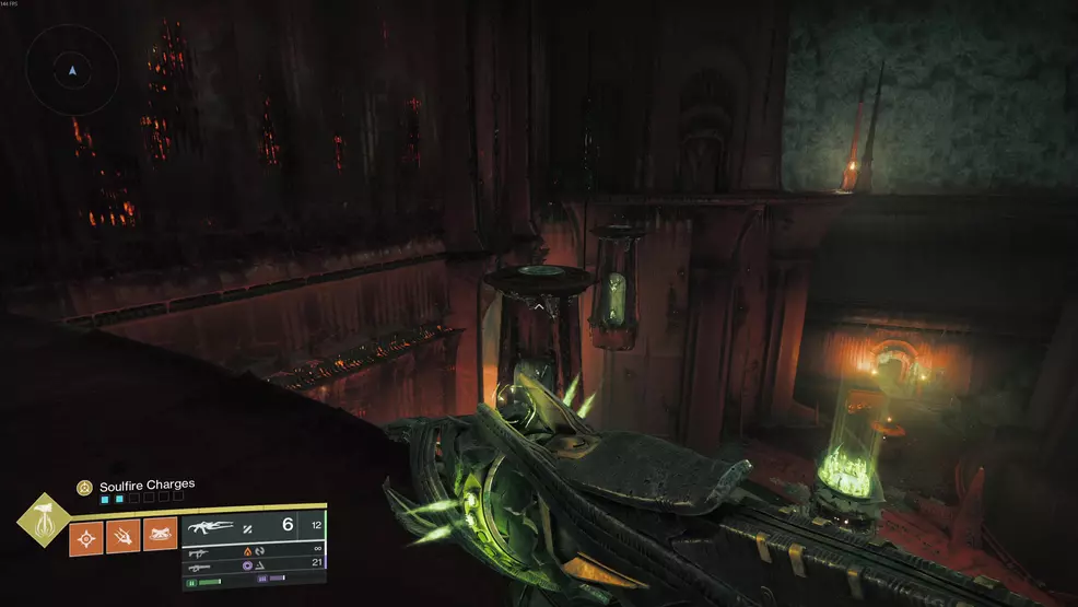 Sarcophogi you need to jump across in the Oblation: Bloodline Exotic Mission in Destiny 2.