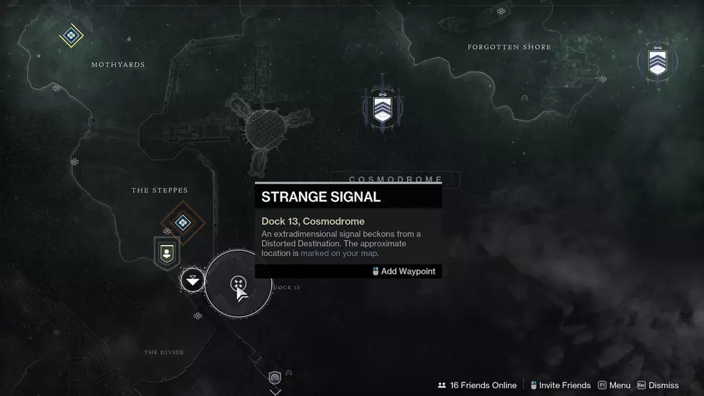The Strange Signal on Cosmodrome