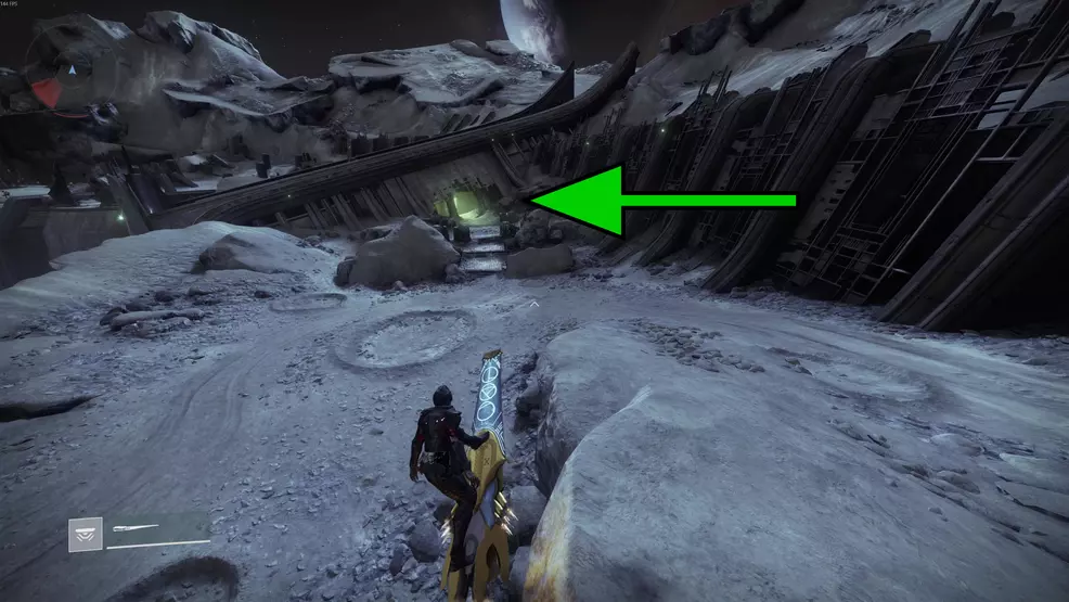 An overhang in northern Hellmouth in Destiny 2.