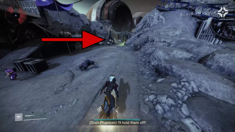 The path to the Temple of Crota in Destiny 2.