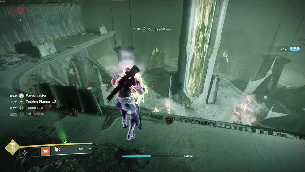 A large puzzle space in the Oblation: Soulfed Exotic mission in Destiny 2.