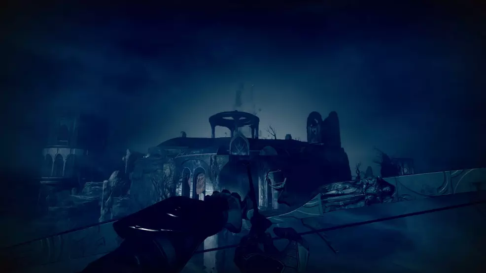 Holding the Wish-Ender in the Shattered Throne Dungeon in Destiny 2.