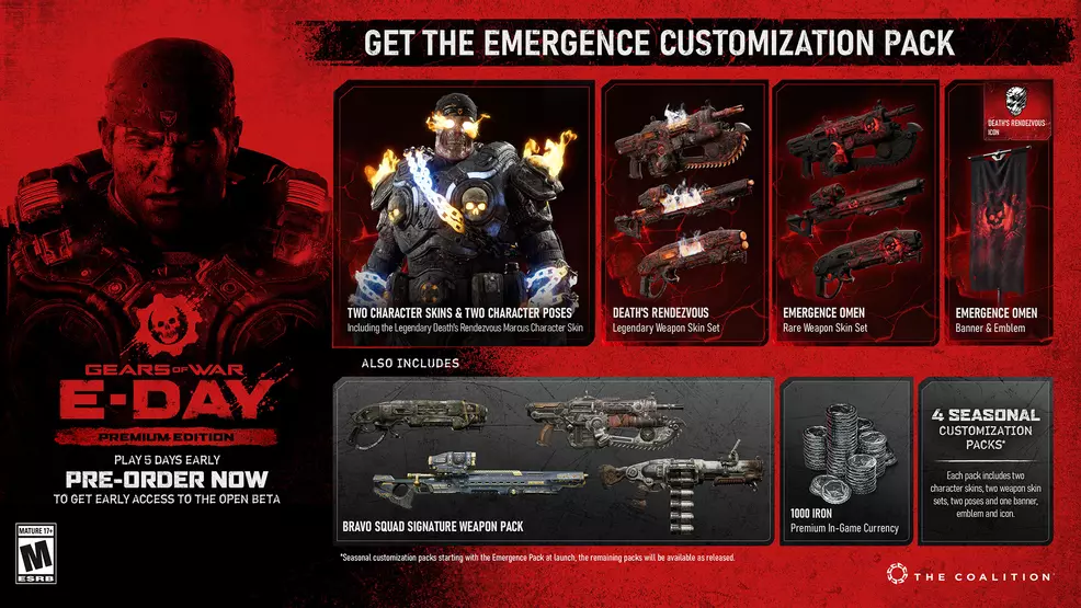 Gears of War E-Day pre-order and editions guide