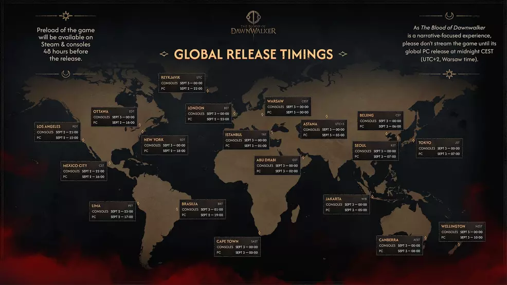 The Blood of Dawnwalker release time