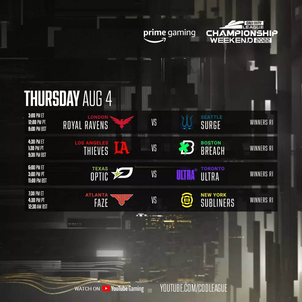 Call of Duty League Championship Weekend 2025 Prize pool, schedule