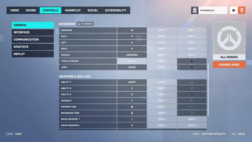 PC keybindings & controls - Overwatch 2 | Shacknews