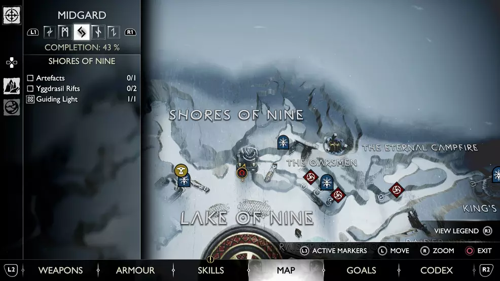 Antifacrt Map Ragnarok All Artifacts & Kvasir's Poems locations - God of War Ragnarok | Shacknews