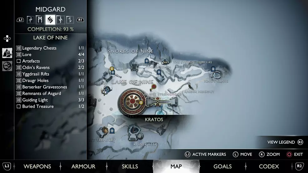 Antifacrt Map Ragnarok All Artifacts & Kvasir's Poems locations - God of War Ragnarok | Shacknews