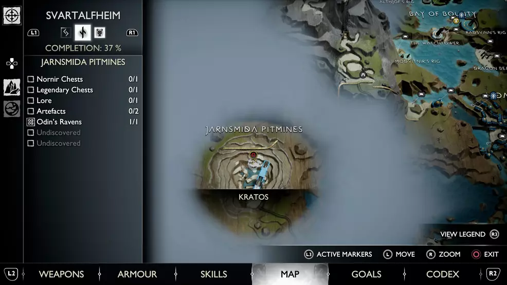 Antifacrt Map Ragnarok All Artifacts & Kvasir's Poems locations - God of War Ragnarok | Shacknews