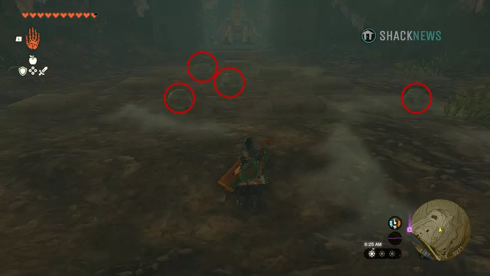 Dueling Peaks South Cave puzzle solution The Legend of Zelda Tears