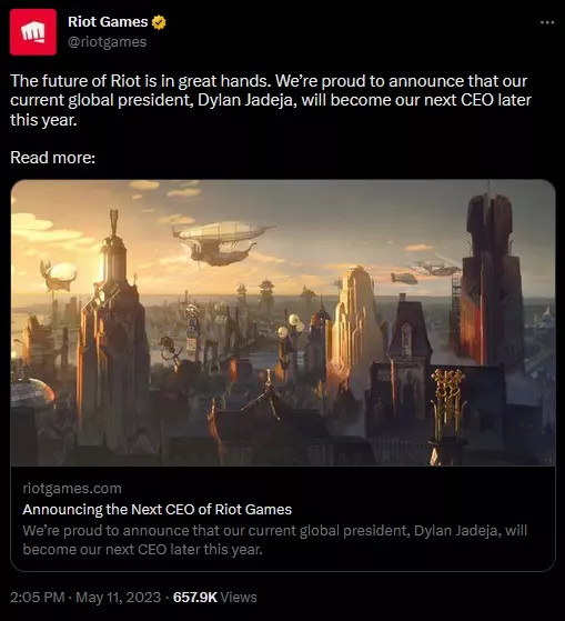 Riot Games announces new CEO, A. Dylan Jadeja | Shacknews