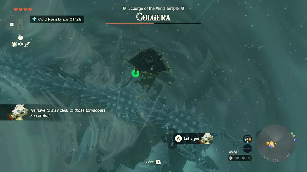 Colgera Drop Wind Temple & Colgera boss - Zelda: Tears of the Kingdom | Shacknews