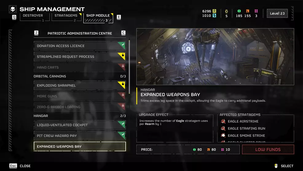 All Ship Modules, effects, prices & what to buy first - Helldivers 2 ...