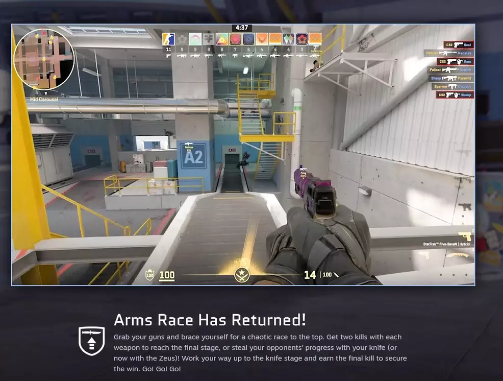 Counter-Strike 2 gets popular Arms Race game mode in latest update ...