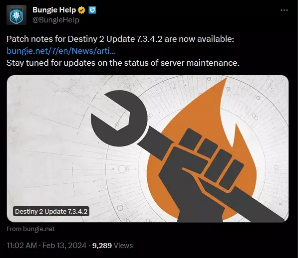 Destiny 2 Update 7.3.4.2 patch notes Shacknews