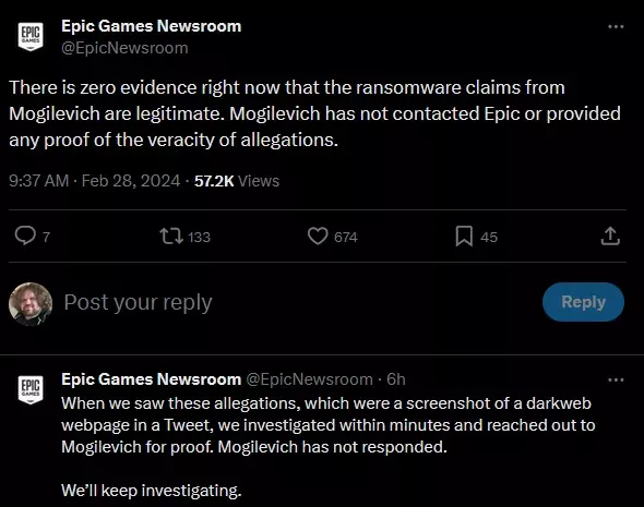 Epic Games claims alleged ransomware hack shows 'zero evidence' of ...
