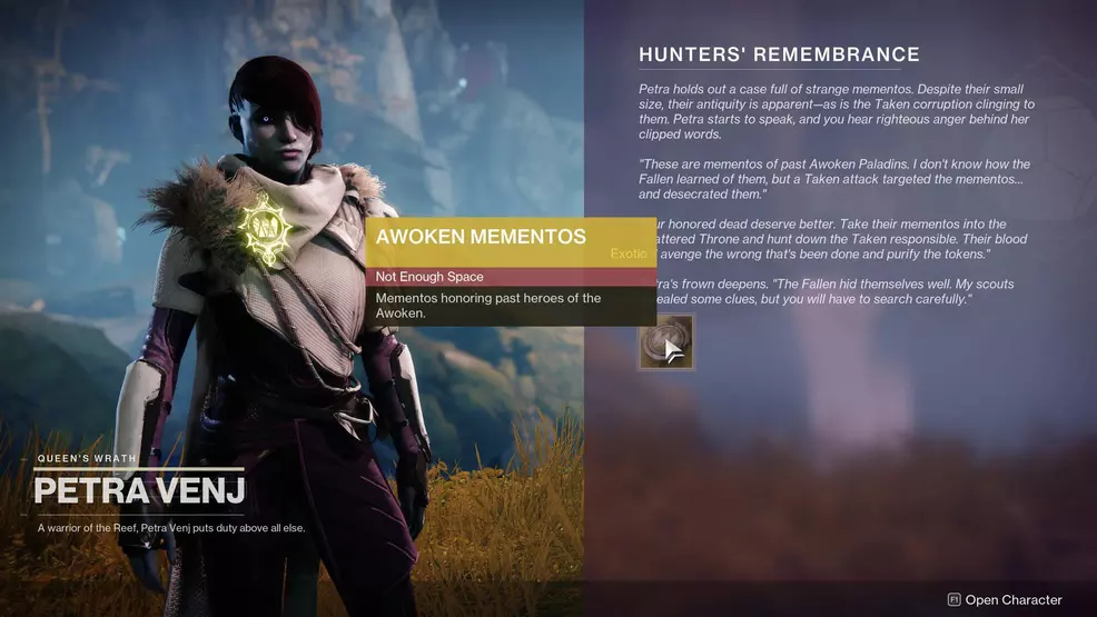 How to pick up the Awoken Mementos & what to do with it Destiny 2