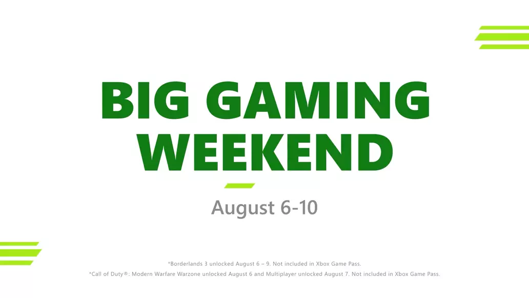 Xbox Live Gold gives all players a free multiplayer weekend